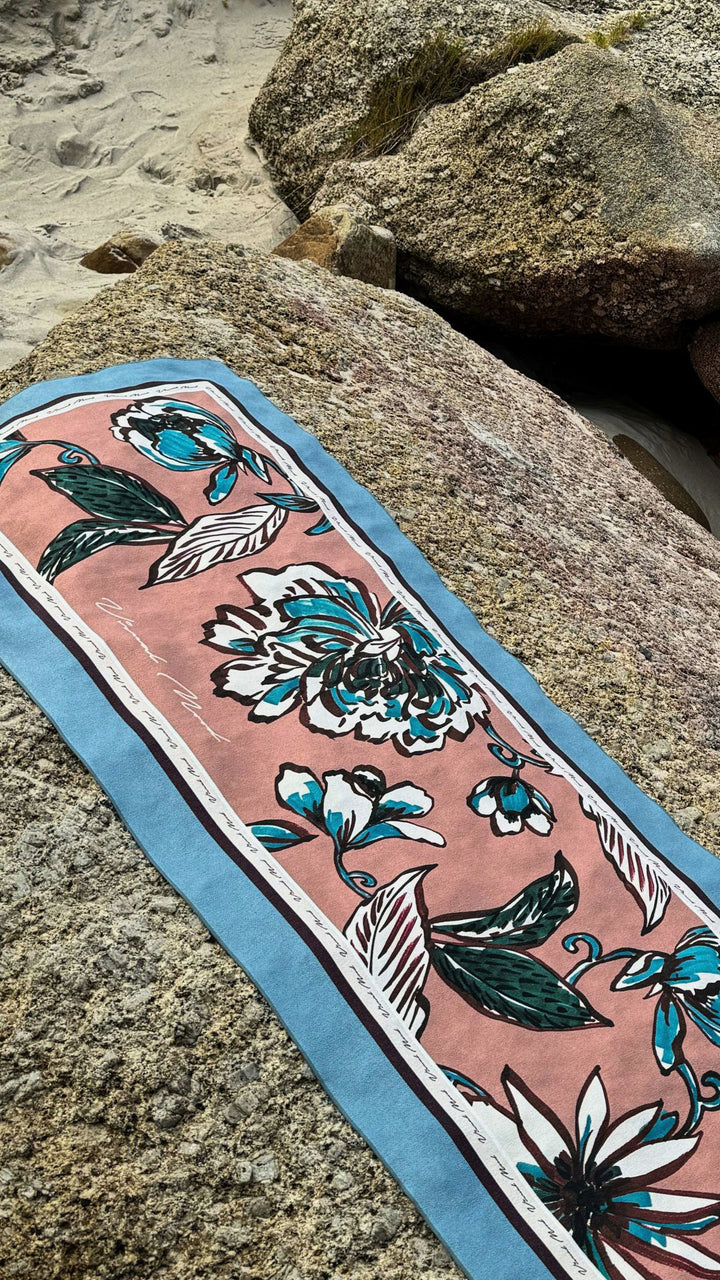 KARINA Floral Printed Beach Towel