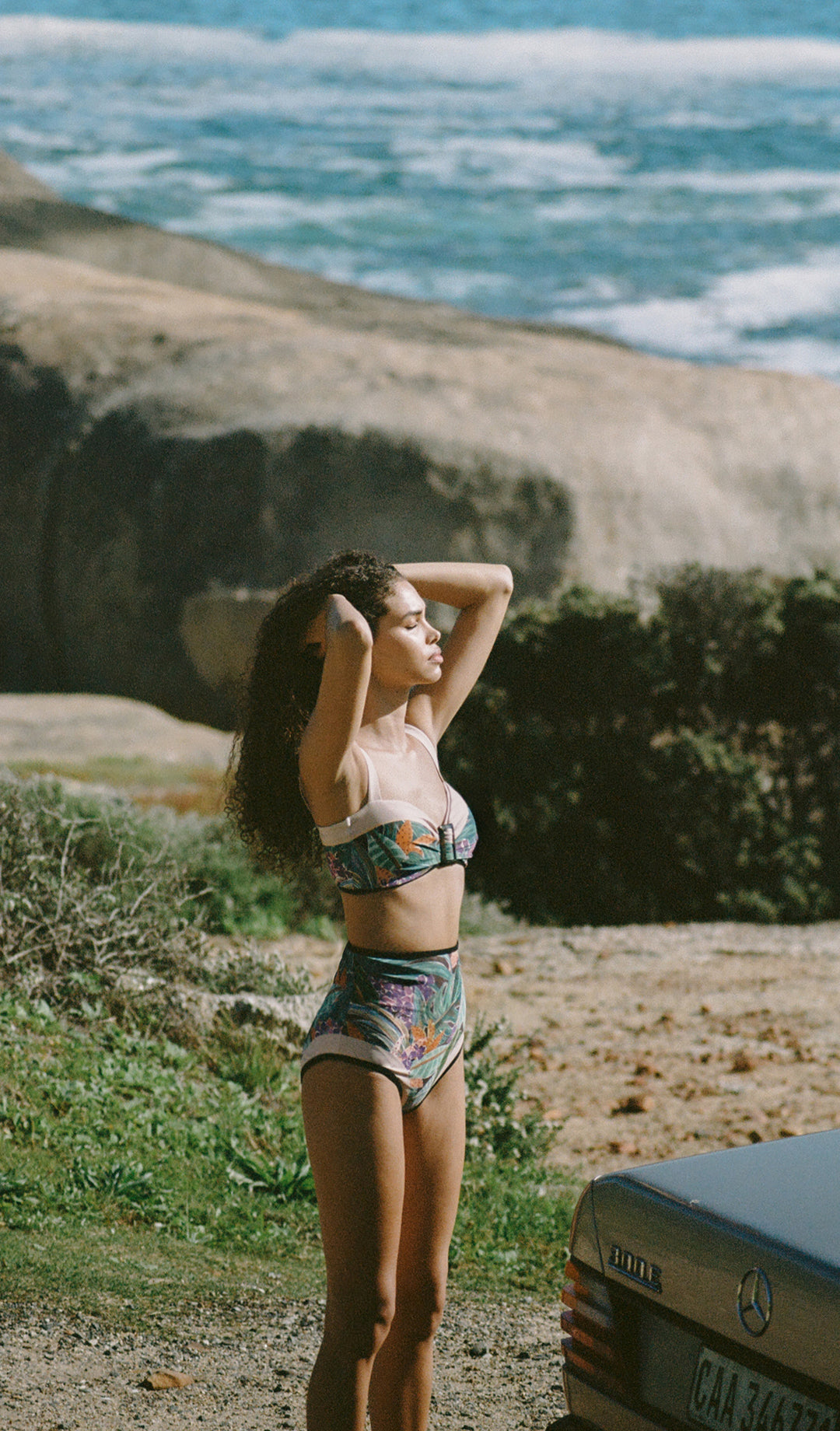 Suri Puff Sleeve High-waist Bikini Set Visual Mood, 49% OFF