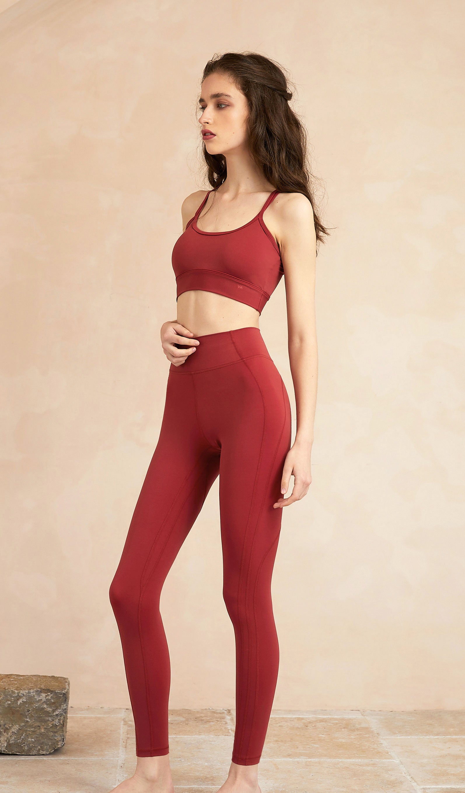 Gym Leggings - High Waisted - Spicy Red | Oner Active