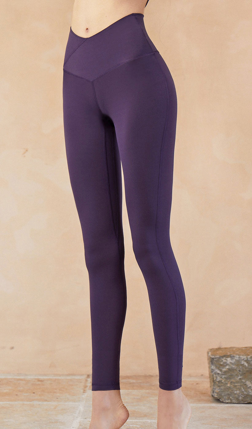 NWT $95 Avocado Serenity Shred Shredded Purple Yoga Leggings Size Small